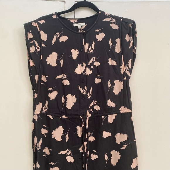 Joie Black and Cream Floral Jumpsuit - Picture 5 of 11